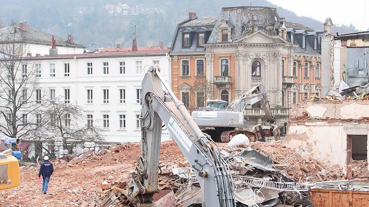 Abriss des Kurhaushotels. Foto: Carmen Schmitt