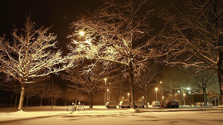 Auf dem Parkplatz Gries in Haßfurt   Foto: René Ruprecht