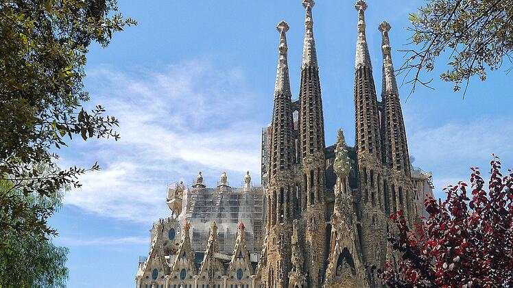 Die Kathedrale "Sagrada Familia" in Barcelona.
