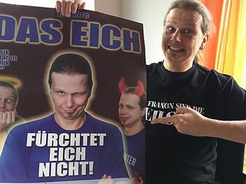 "Fürchtet Eich nicht!" heißt das neue Programm von Stefan "Das Eich" Eichner, an dem er derzeit arbeitet.Jürgen Gärtner