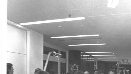 Der Umzug vom alten Krankenhaus ins neue Klinikum war 1984 ein logistisches Großunternehmen.FT-Archiv