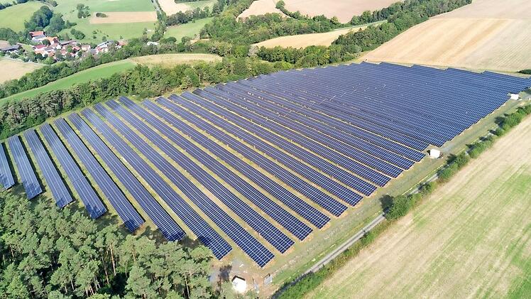 Der Solarpark bei Gumpersdorf Foto: privat