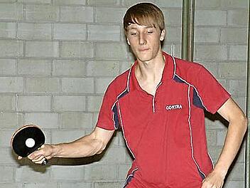 Zu den Leistungsträgern bei den Jungen des TTC Tüschnitz gehört Michael Weiß. Mit einer Bilanz von 19:5 in den Einzeln war er in der Vorrunde der Oberfrankenliga drittbester Spieler. Foto: Hans Franz