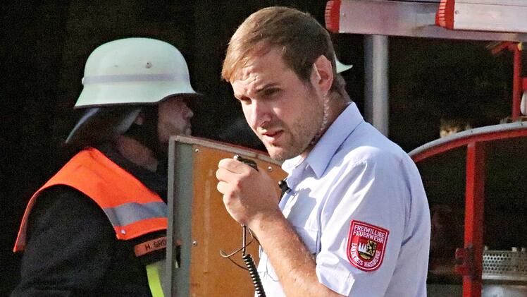 KBM Jonas Ludewig koordinierte den Einsatz.Helmut Will