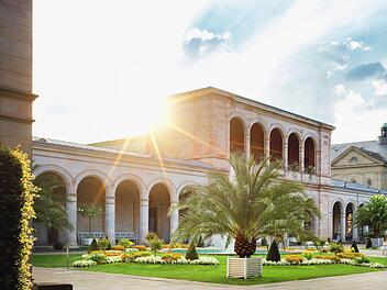 Im Kurgarten von Bad Kissingen werden heuer Fr&uuml;chte dargestellt. Archivfoto: Dominik Marx