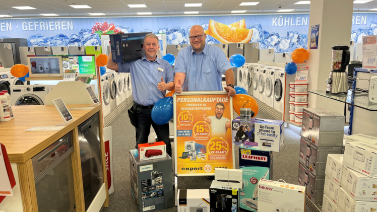 Personalkauftage bei expert Bamberg, Bayreuth, Hof, Höchstadt, Kronach und Münchberg: Shoppen mit bis zu 25% Rabatt