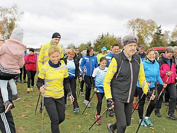 Die Teilnehmer hatten viel Spaß beim 3. Itzgrund-Walk Foto: Michaela Müller