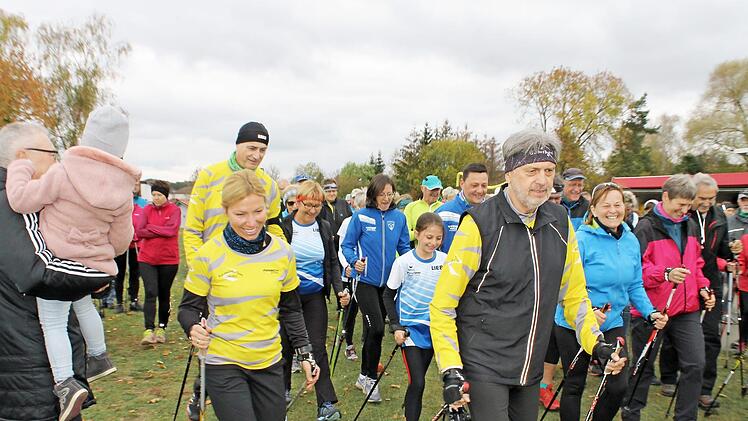Die Teilnehmer hatten viel Spaß beim 3. Itzgrund-Walk Foto: Michaela Müller