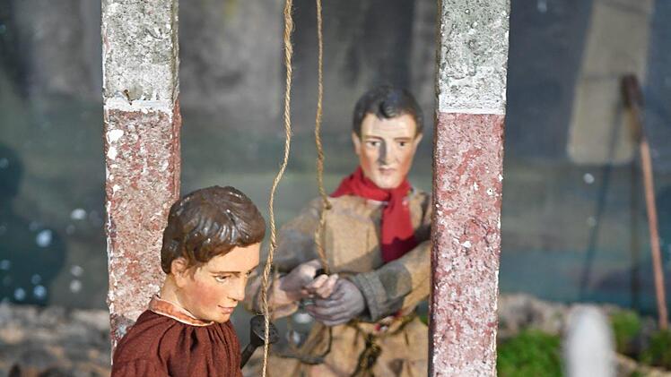 Die Krippe in der Oberen Pfarre 2019/20 im Detail. Foto: Ronald Rinklef