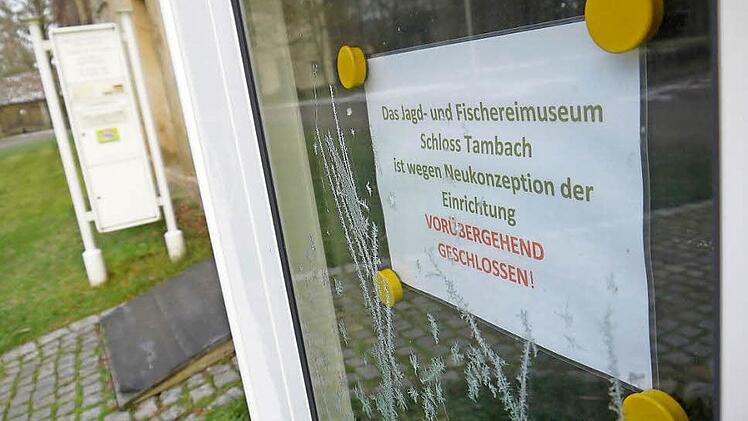 Das Jagd- und Fischereimuseum Tambach ist geschlossen. Das wird sich nach Einschätzung des Zweckverbandes auch nicht ändern, bis der Mietvertrag für die Räume im Tambacher Schloss 2019 ausläuft. Foto: Rainer Lutz