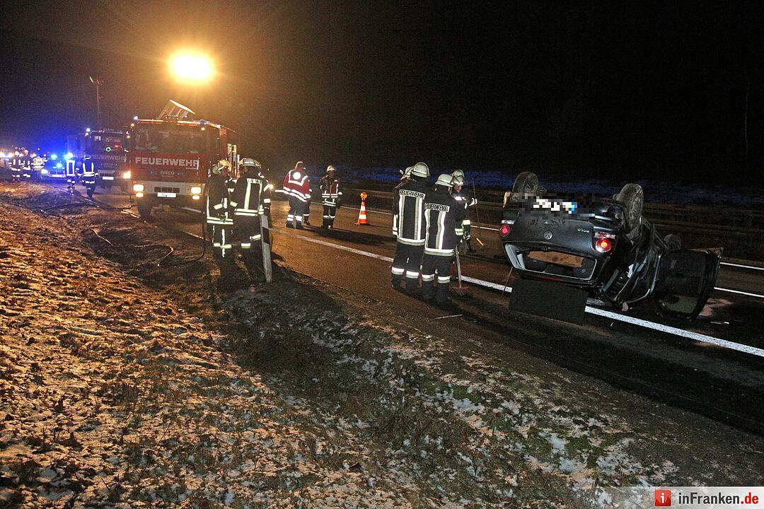 Schwerer Unfall auf der A70
