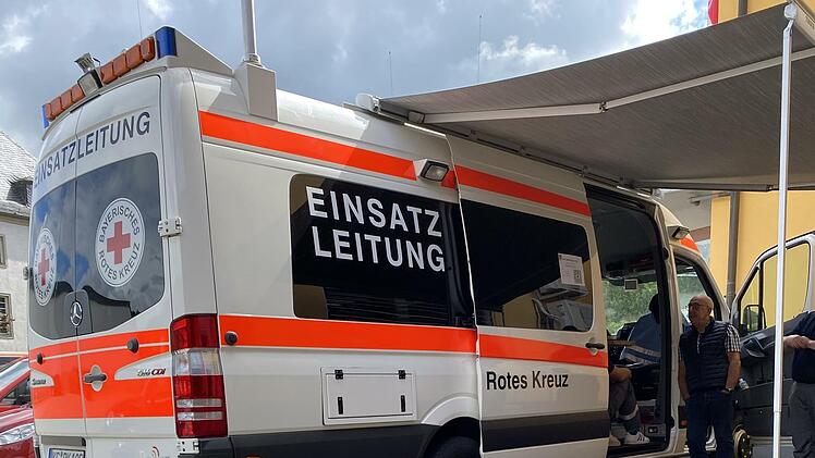 Auch das Rote Kreuz war am Berufsfeuerwehrtag beteiligt.