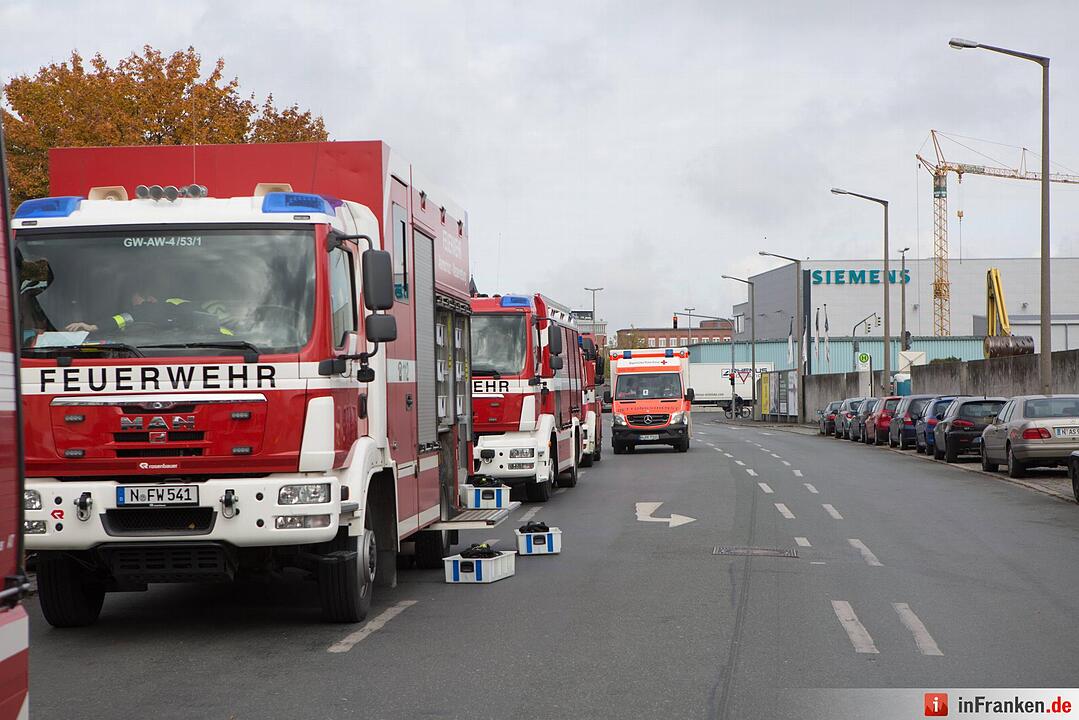 Chemieunfall in Nürnberg