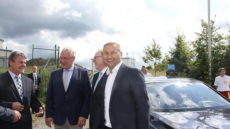 Eindrücke vom Ministerbesuch in Neufang. Foto: Veronika Schadeck