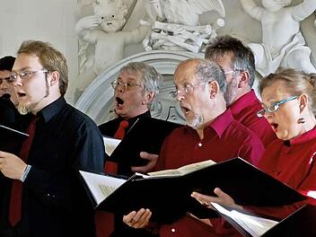 Im festlichen Barock-Ambiente von Kloster Banz begeisterte der Chor "Ziemlich beste Stimmen" mit seiner Ausdruckskraft und Klangkultur.Foto: Jochen Berger