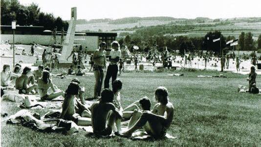 Das Freibad in den 1970er Jahren.