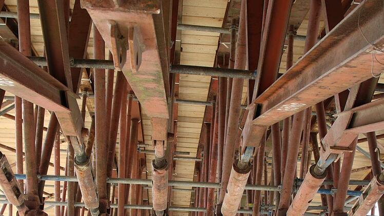 Blick auf die Baustelle bei Untersteinach. Foto: Jürgen Gärtner