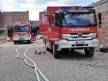 Vor einem Jahr hatte die Feuerwehr Hemhofen-Zeckern alle Hände voll zu tun. Extrem starke Regenfälle überfluteten die Orte.  Foto: Herwig Korza