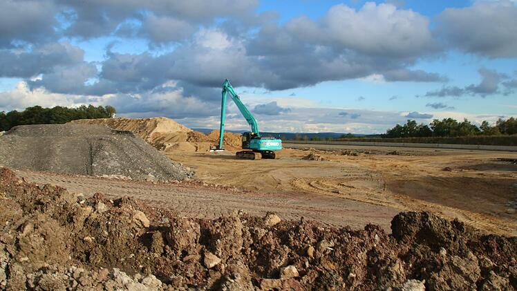 Großbaustelle: Bei Thurnau wird die A 70 verlegt. Foto: Jürgen Gärtner