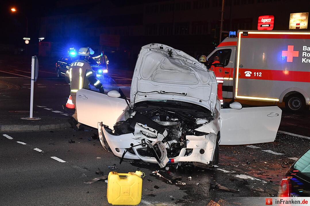 Unfall am Berliner Ring in Bamberg