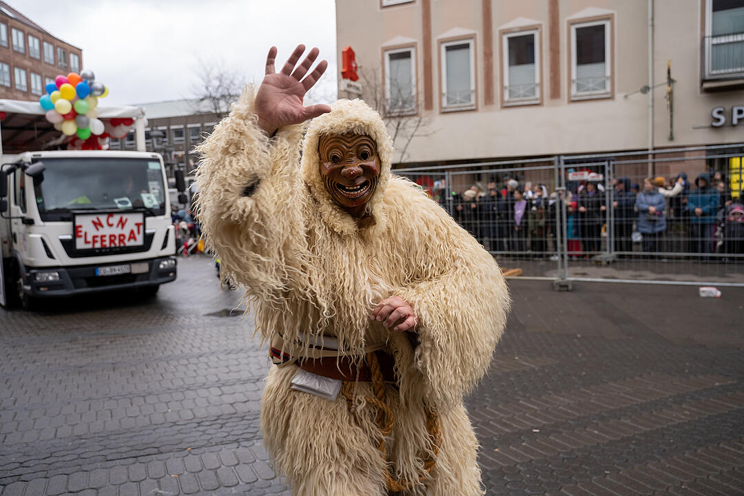 Der traditionelle Umzug zog ca. 70.000 Faschingsfreunde an.