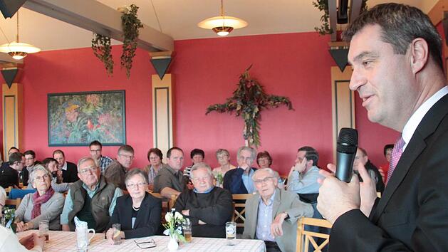 Markus S&ouml;der in Willmersreuth. Foto: J&uuml;rgen G&auml;rtner
