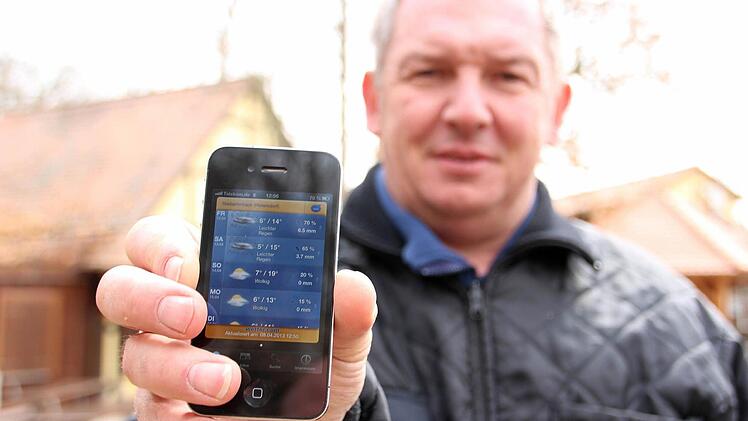 Hofft, dass die Wetterfrösche recht haben: Franz Roppelt von der gleichnamigen Brauerei in Stiebarlimbach.