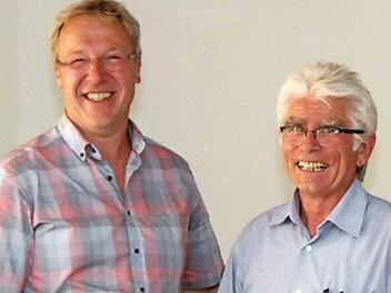 Klaus Schumann (links) übernahm den Gemeinschaftsvorsitz von Klaus Hacker.  Foto: Sae