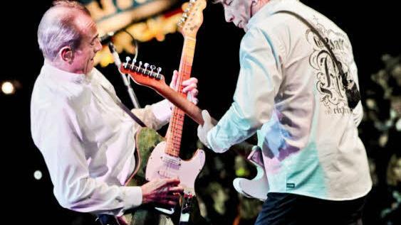 Status Quo rocken vielleicht letztmals über deutsche Bühnen - die Fans in Eyrichshof sind am 23. Juli live dabei. Foto: Oelschlegel