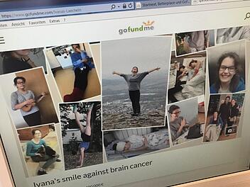 Im Internet wird auch um Spenden gegeben, Ivanas Geschichte wird dort auch in Bildern erzählt.