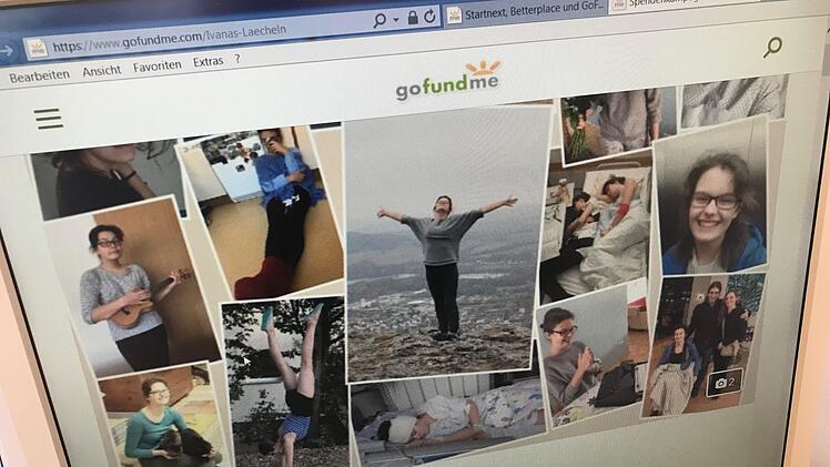 Im Internet wird auch um Spenden gegeben, Ivanas Geschichte wird dort auch in Bildern erzählt.