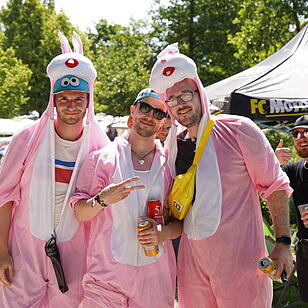 Bestes Wetter und super Stimmung beim Camping