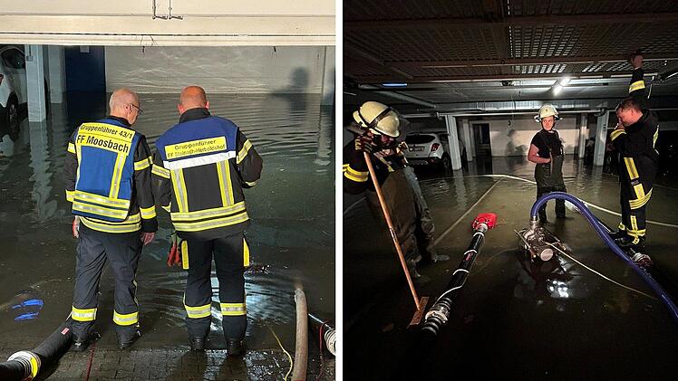 Unwetter in Nürnberg: Tiefgarage steht 70 Zentimeter unter Wasser - "etliche Autos"