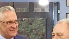 Besonders stolz war der Jubilar darauf, dass ihn der Innenminister höchstpersönlich beehrte.  Foto: privat