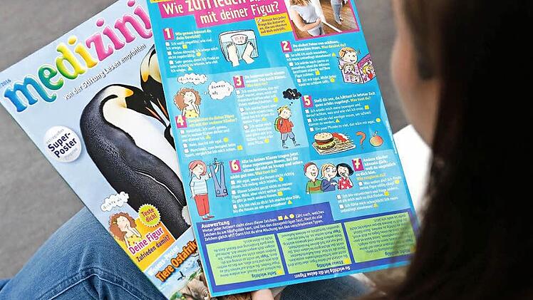"Wie zufrieden bist du mit deiner Figur?": Der Test im Magazin "medizini" wird von vielen Eltern kritisch gesehen.  Foto: Matthias Hoch