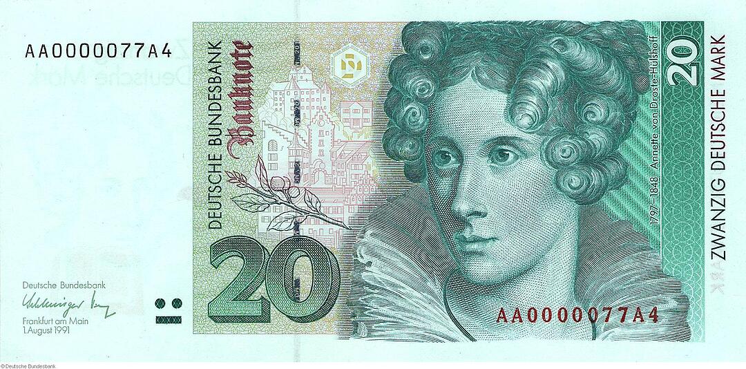 Deutsche Mark - Banknoten ab 1990