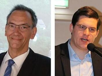 Zwischen Thomas Nowak (links) und Dominik Sauerteig fällt die Entscheidung, wer OB-Kandidat der Coburger SPD wird.
