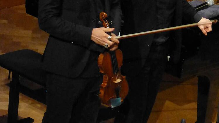 Davifd Garrett und Julien Quentin im Großen Saal. Foto: Ahnert