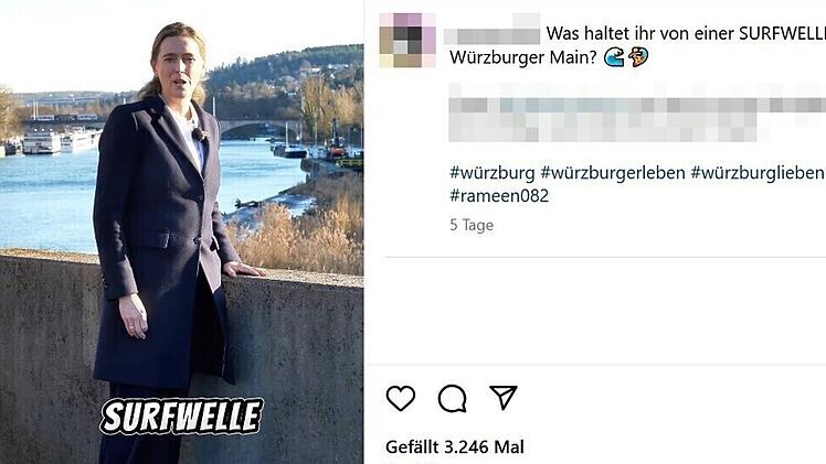 Würzburger OB-Kandidatin mit besonderem Vorstoß - Surfwelle auf Main?