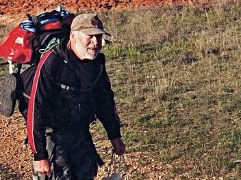 Martin Brünn aus Ebern auf dem Jakobsweg Foto: privat