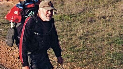 Martin Brünn aus Ebern auf dem Jakobsweg Foto: privat