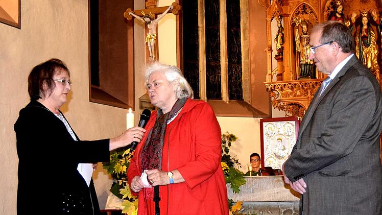 Interview mit Pfarrgemeinderäten der ersten Stunde (von links): Beate Ehl, Thekla Flieger und Helmut Kießling. Foto: Andreas Welz