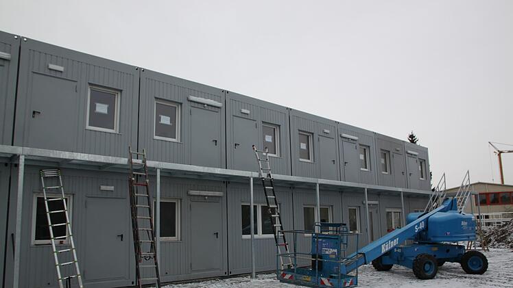 Die Containeranlage auf der Rückseite