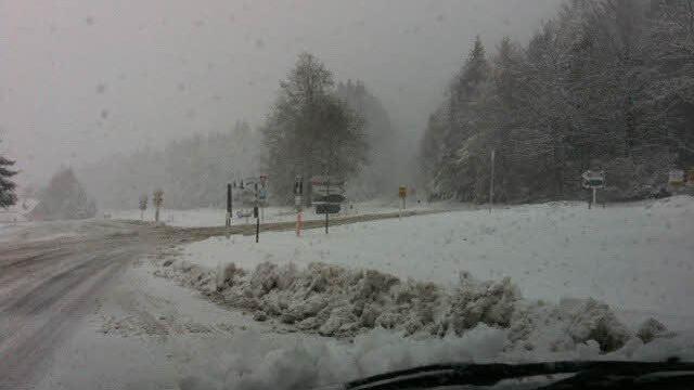 Der Fichtelberg ist verschneit. Foto: Nutzerin ,klostermaus'