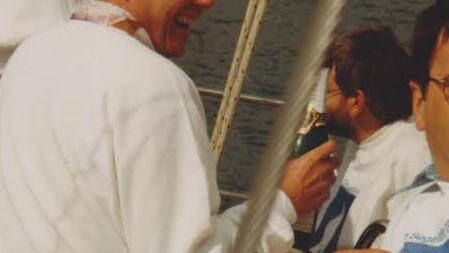 Herbert Fiederling 1993 bei einem Segelausflug Foto: Archiv