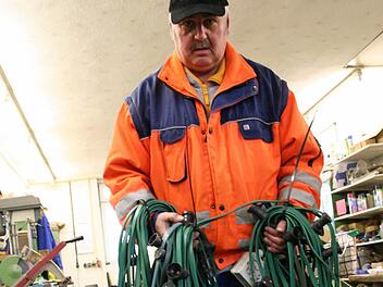 Diese Lichterketten musste Bauhofleiter Manfred Rippel heuer nicht aufhängen.  Foto: Sabine Paulus