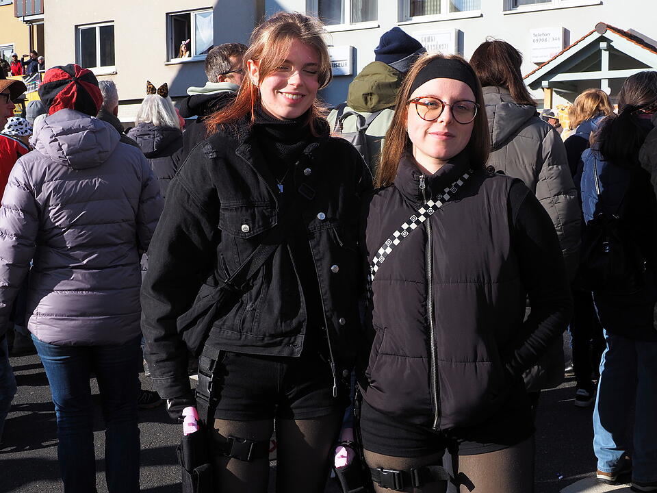 Wildes Faschingstreiben in Steinach an der Saale.