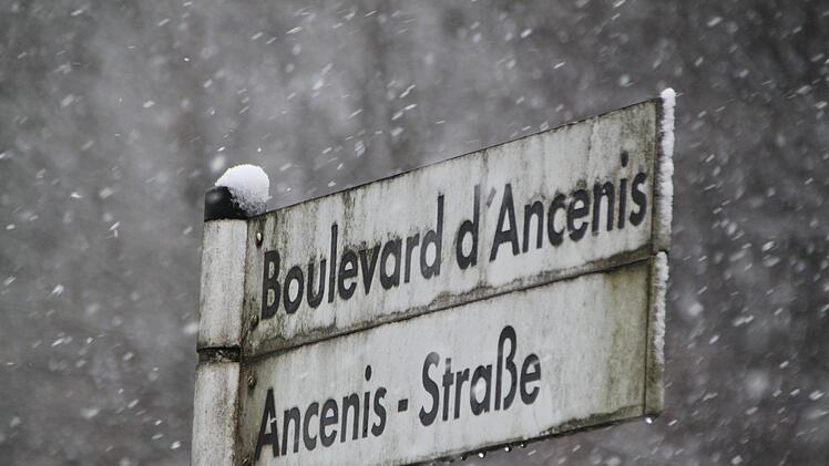 Schnee in Bad Brückenau Foto: Ulrike Müller