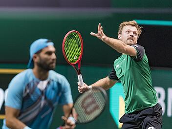 Ein starkes Duo: Horia Tecau (links) und Kevin Krawietz gewannen die erste Runde beim ATP-Turnier in Rom am Dienstagnachmittag mit 6:4 und 6:2.