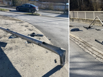 Neustadt bei Coburg: Seniorin fährt Straßenlaternen um